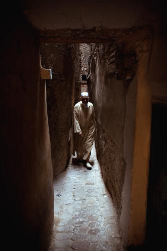 Narrow lanes, Morocco.